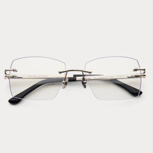 James Oro Clear Silver Phantom Grail Glasses (Pop Smoke)